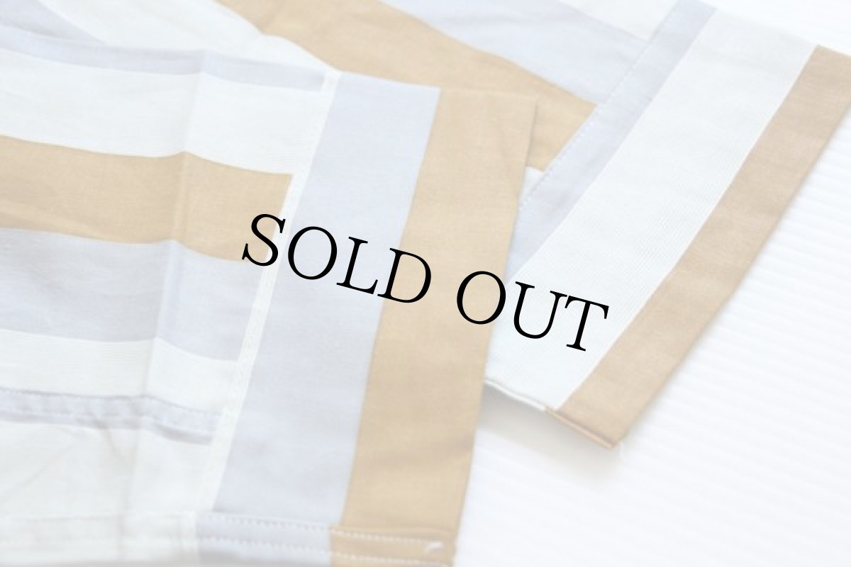 画像6: デッドストック★60s weldon マルチストライプ コットン パジャマ シャツ&パンツ セット M (6)