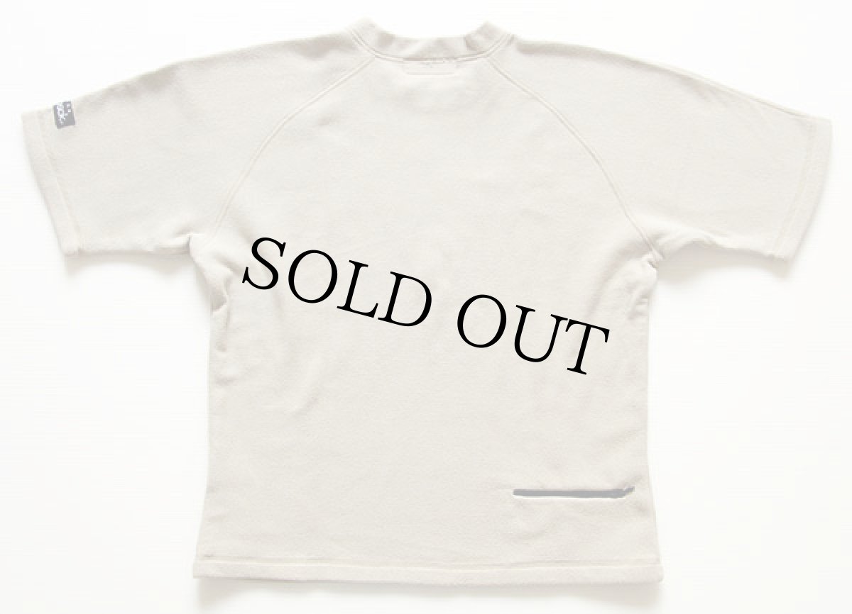 画像2: 90s USA製 MAMBOSOKマンボソック POLARTEC 半袖フリース ベージュ (2)