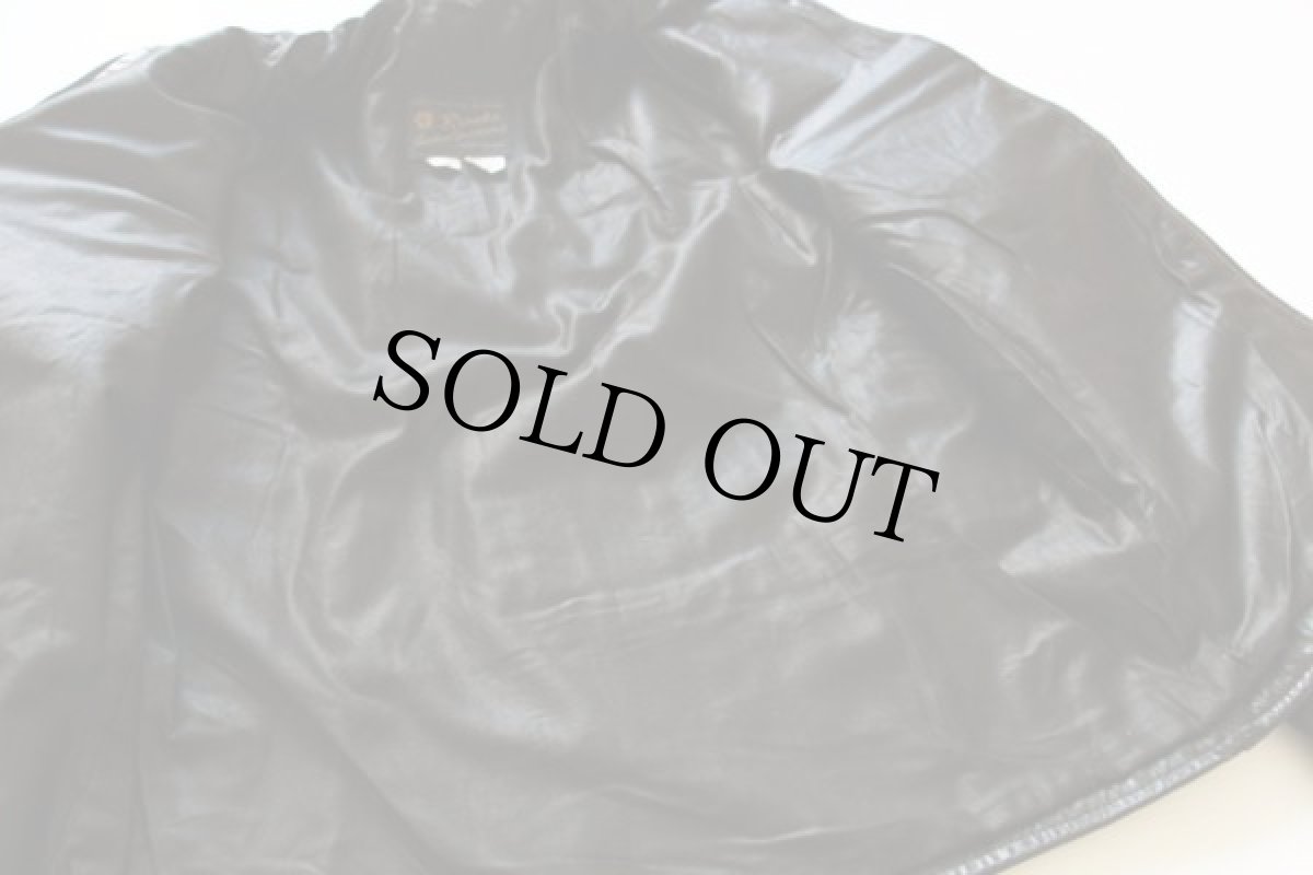 画像5: 70s Brooksブルックス シングルライダース レザージャケット 黒 42 (5)