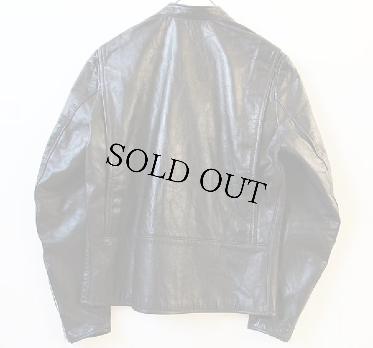 画像2: 70s Brooksブルックス シングルライダース レザージャケット 黒 42 (2)