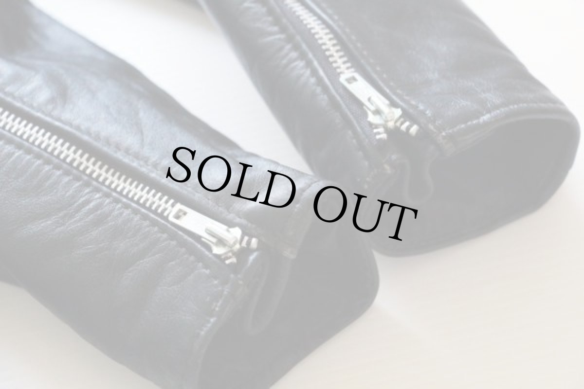 画像6: 70s Brooksブルックス シングルライダース レザージャケット 黒 42 (6)