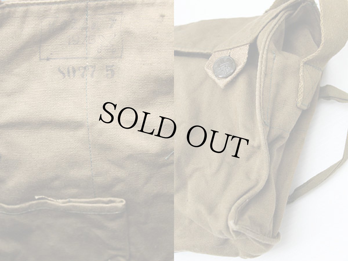 画像3: 70s チェコスロバキア軍 コットン ブレッドバッグ (3)