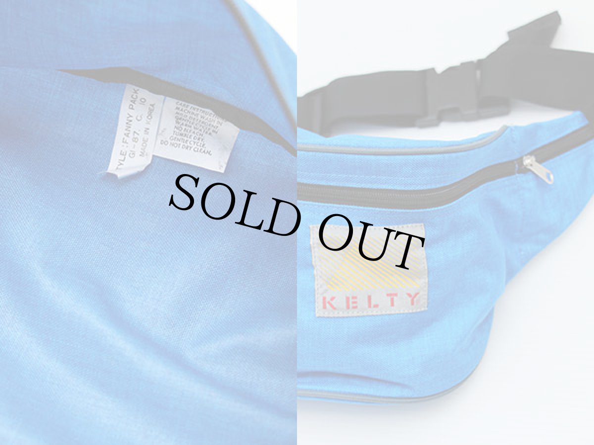 画像3: 80s KELTYケルティ ナイロン ウエストバッグ 青 (3)