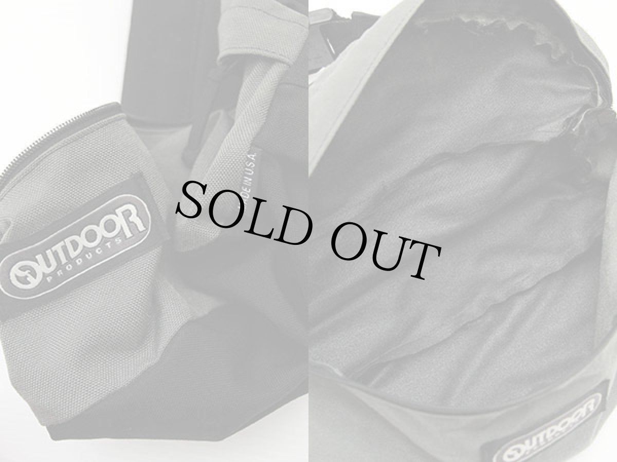 画像3: 90s USA製 OUTDOOR PRODUCTSアウトドアプロダクツ ナイロン ウエストバッグ グレー×黒 (3)