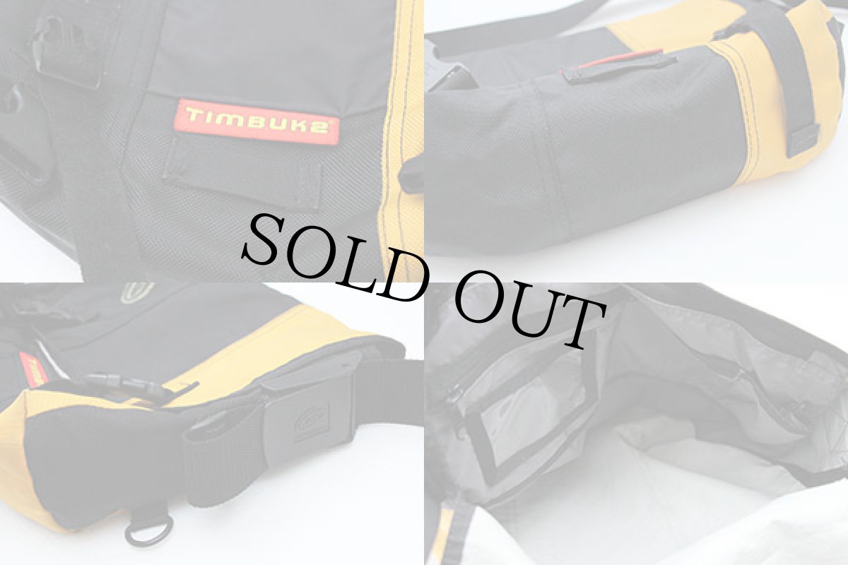 画像3: USA製 TIMBUK2 ナイロン メッセンジャーバッグ 黒×黄 S (3)