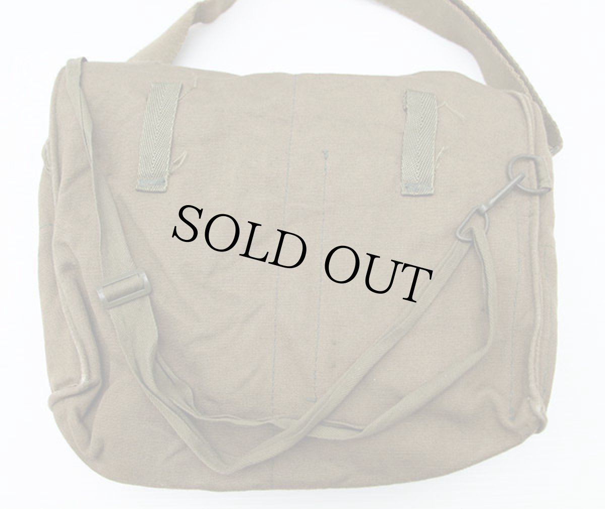 画像2: 70s チェコスロバキア軍 コットン ブレッドバッグ (2)