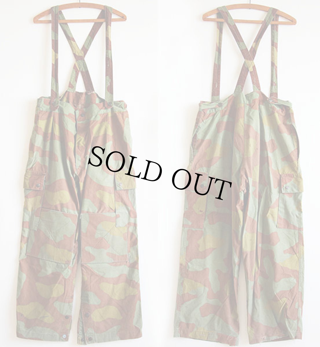 画像2: 60s イタリア軍 カモ オーバーパンツ (2)