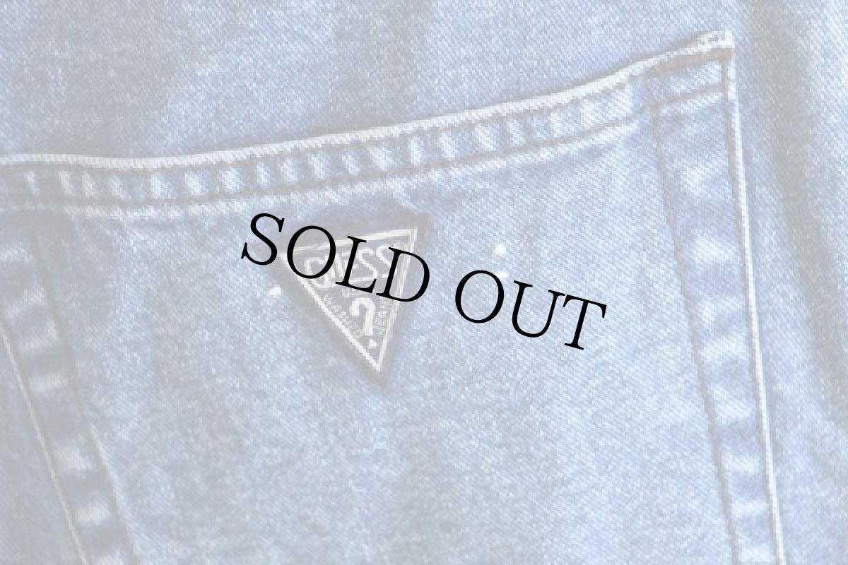 画像4: 90s GUESS JEANS ゲス スタッズ付き デニム ミニスカート 29 (4)