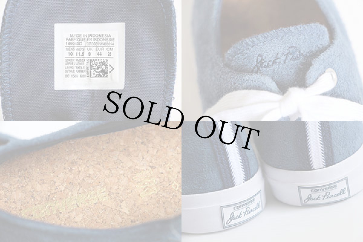 画像5: 未使用★CONVERSEコンバース ジャックパーセル スエードレザー 紺 10 (5)