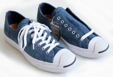 画像1: 未使用★CONVERSEコンバース ジャックパーセル スエードレザー 紺 10 (1)