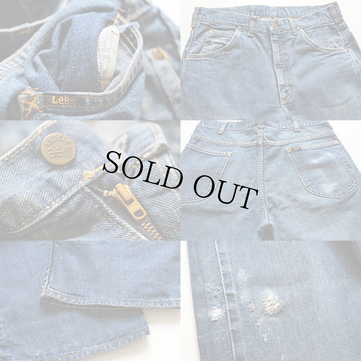 画像3: 70s USA製 Leeリー ブーツカット デニムパンツ w33 (3)