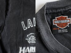 画像3: 90s USA製 HARLEY-DAVIDSON ハーレー ダビッドソン Tシャツ 炭黒 キッズXS (3)