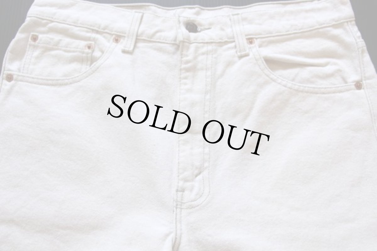 画像2: 90s USA製 Levi'sリーバイス 505 カラーデニムパンツ 生成り w34 L32 (2)