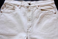 画像2: 90s USA製 Levi'sリーバイス 505 カラーデニムパンツ 生成り w34 L32 (2)