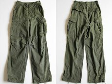 画像1: 60s 米軍 U.S.ARMY ジャングルファティーグパンツ 3rd ノンリップ S-L (1)