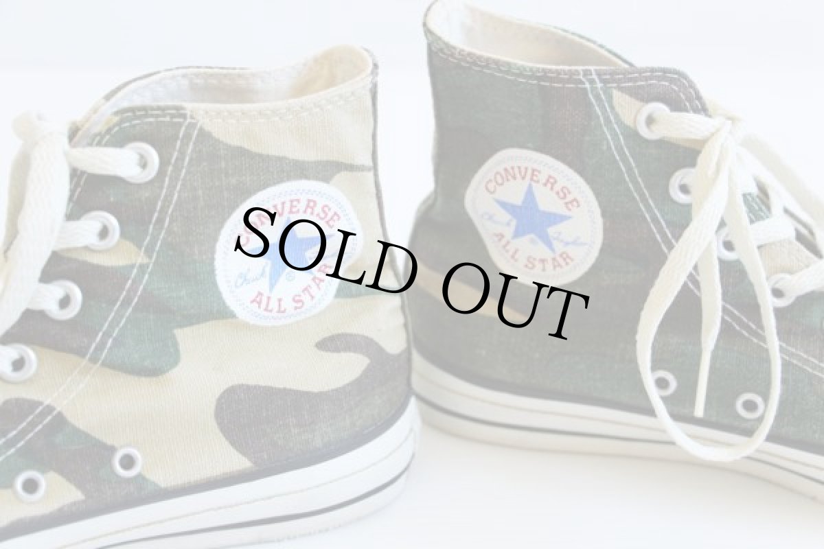 画像7: 90s USA製 CONVERSEコンバース ALL STARオールスター HI カモ柄 5.5 (7)