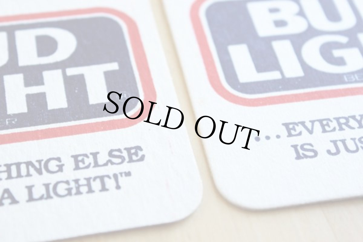 画像3: デッドストック★ビンテージ BUD LIGHTバドライト コースター 13枚セット★Budweiserバドワイザー  (3)