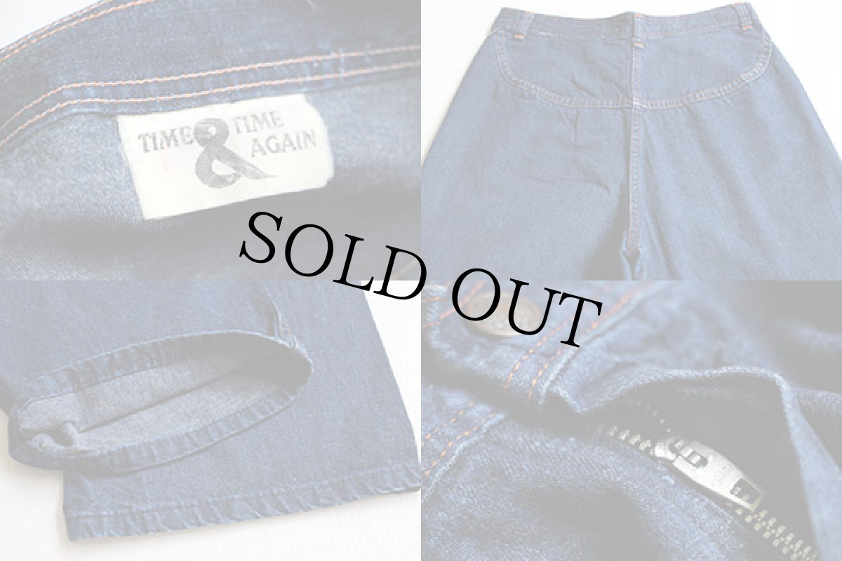画像3: 70s TIME & TIME AGAIN インディゴ デニムパンツ (3)