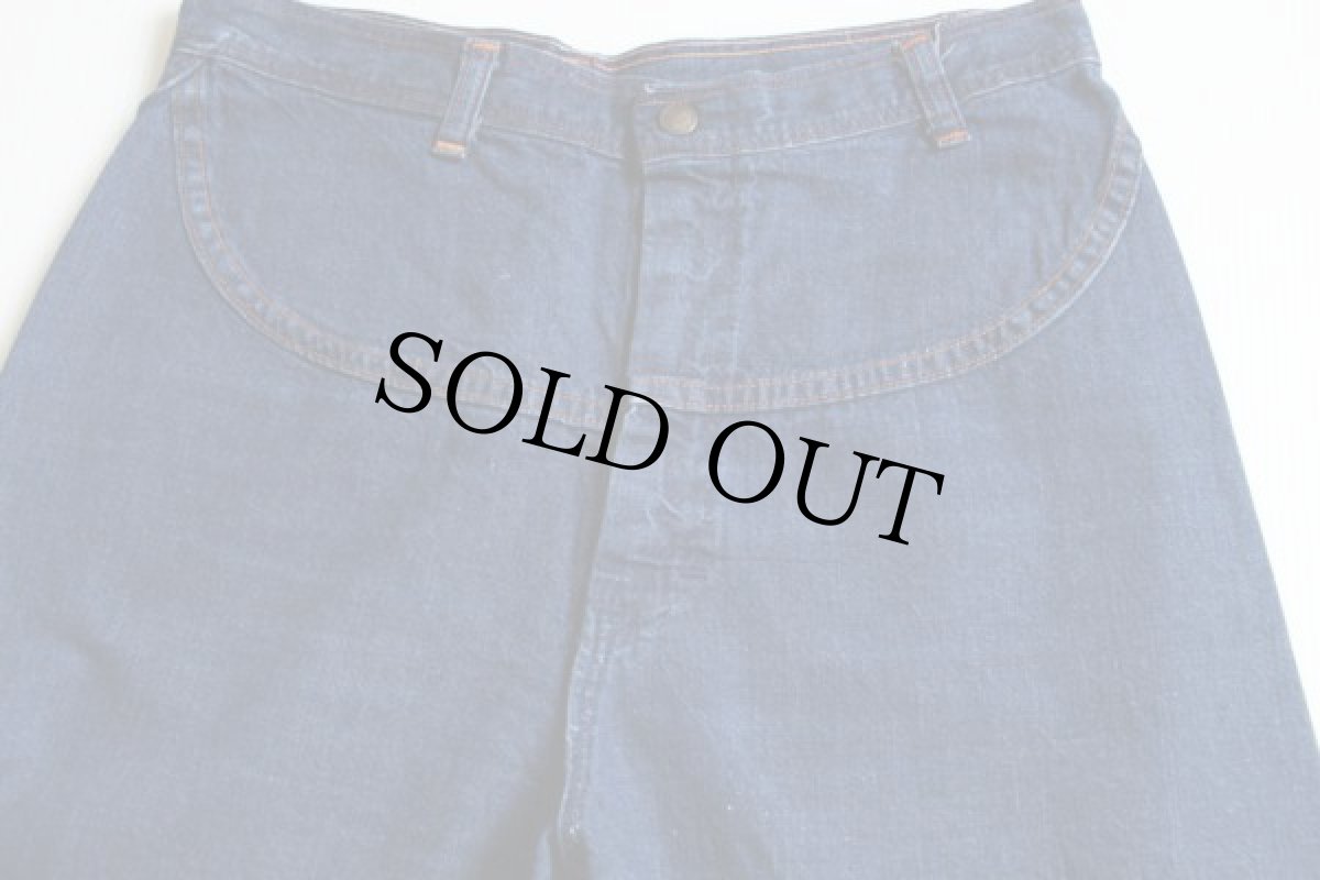 画像2: 70s TIME & TIME AGAIN インディゴ デニムパンツ (2)