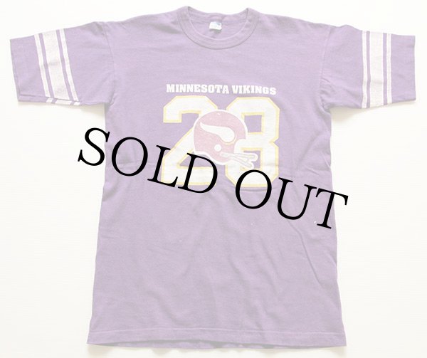 70s USA製 Championチャンピオン NFL MINNESOTA VIKINGS
