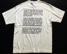 画像2: 90s USA製 NEGROES BLACKS AFRICANS Tシャツ 生成り XL (2)