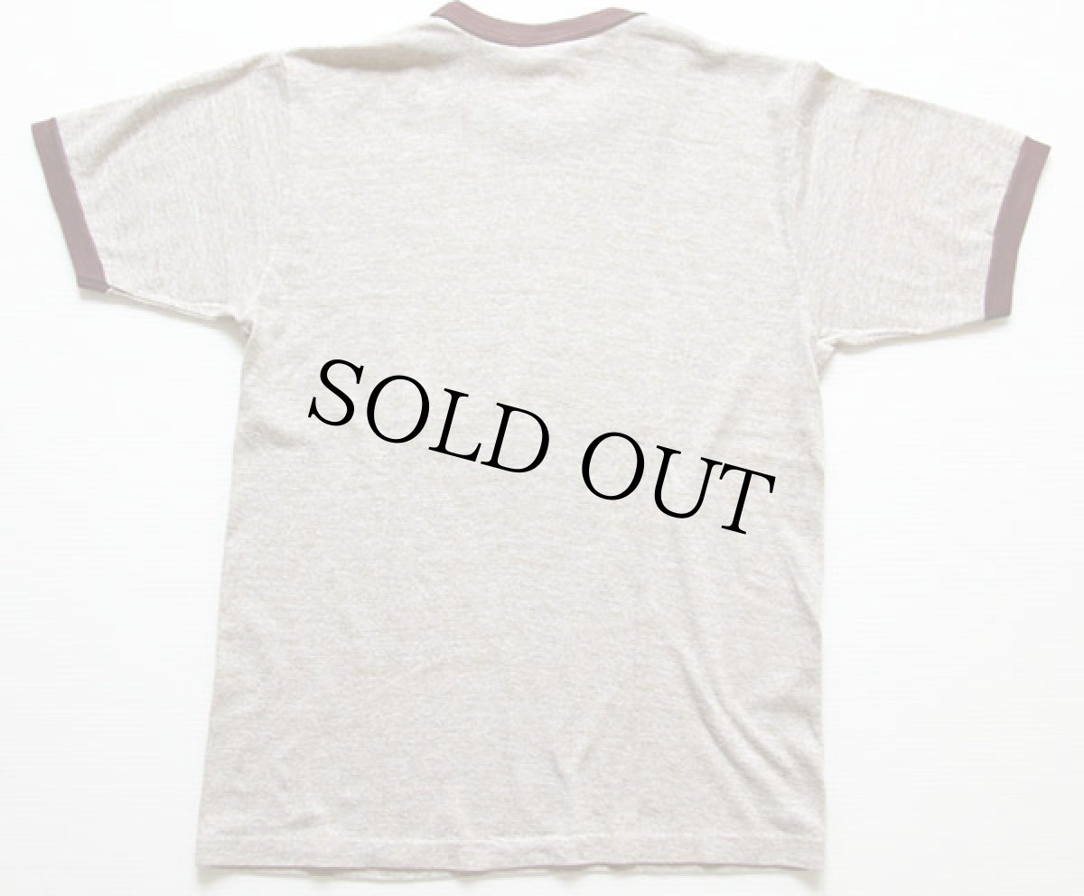 画像3: 70s USA製 マウントラシュモア リンガーTシャツ 杢ブラウン M (3)