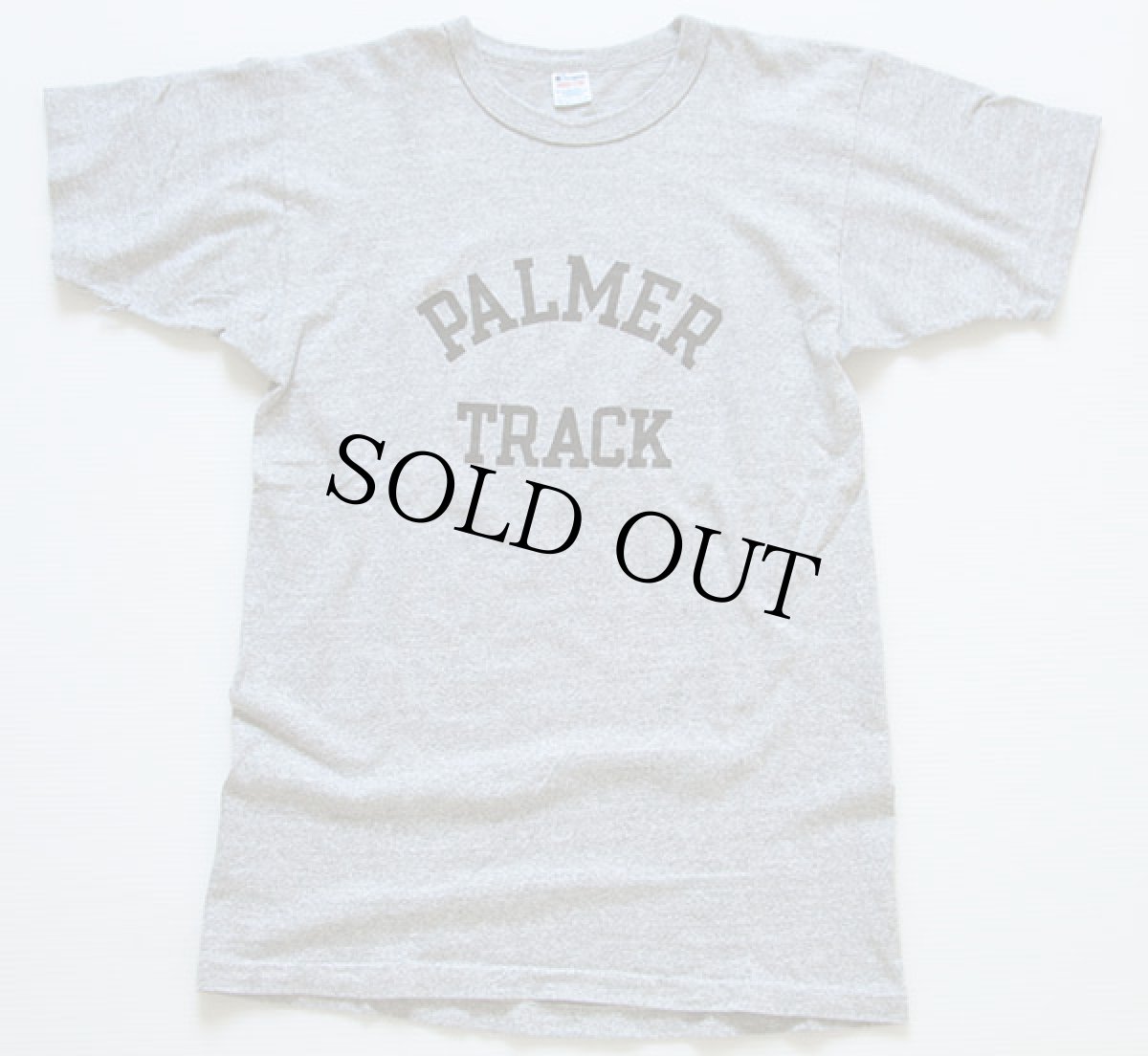 画像2: 80s USA製 Championチャンピオン PALMER TRACK 88/12 Tシャツ 杢グレー M (2)
