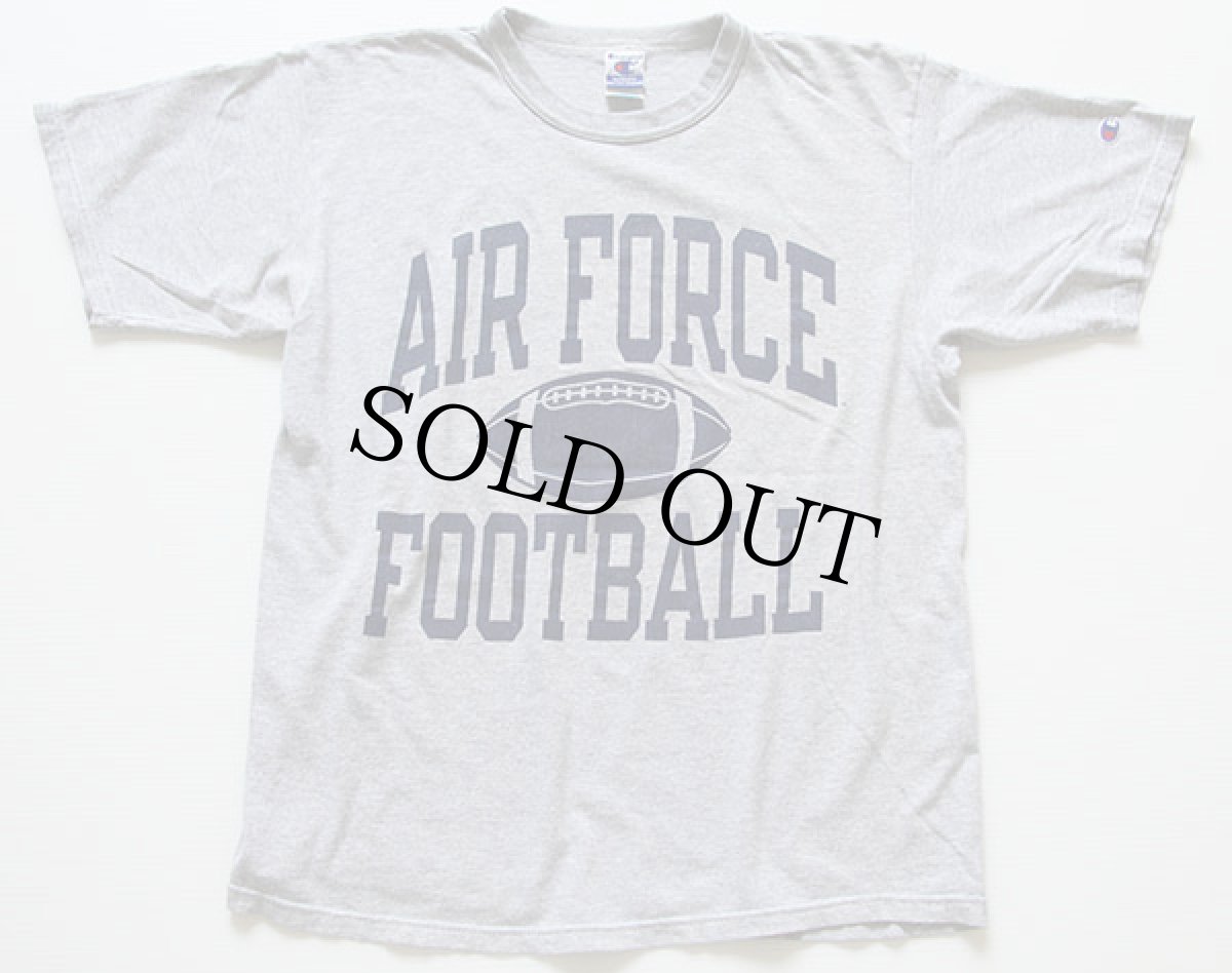 画像2: 00s Championチャンピオン AIR FORCE FOOTBALL Tシャツ 杢グレー L (2)