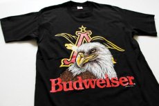 画像1: 80s USA製 Budweiserバドワイザー HISPANIC DANCE FESTIVAL コットンTシャツ 黒 L (1)