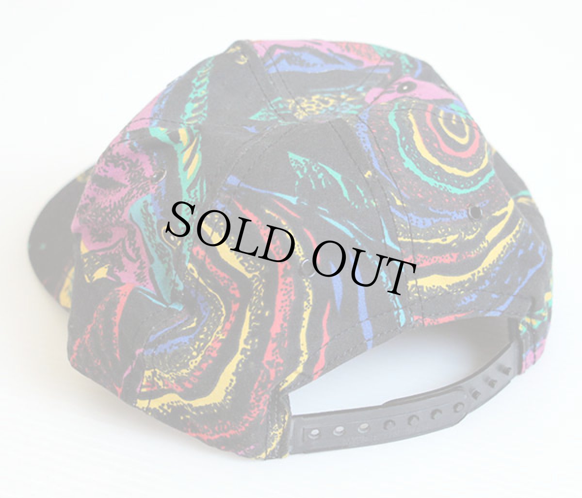 画像2: 90s USA製 熱帯魚柄 コットンキャップ (2)