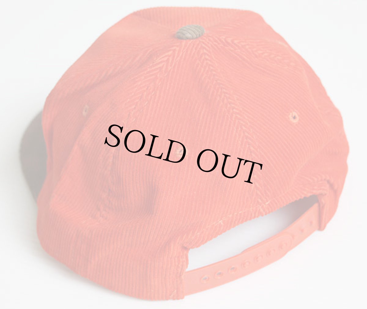 画像2: 90s BC LIONS 刺繍 ツートン コーデュロイキャップ オレンジ×茶 (2)