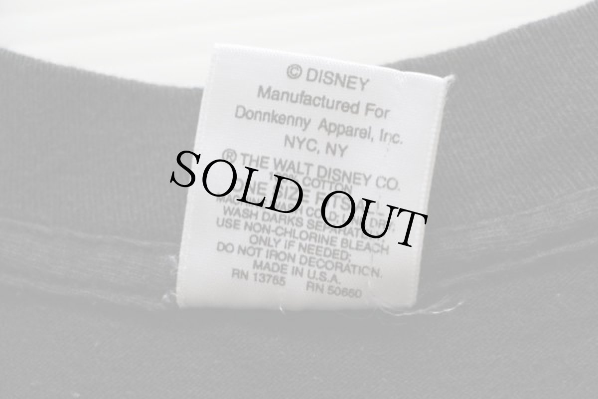 画像3: 90s USA製 ミッキー マウス ドナルドダック グーフィー プルート コットンTシャツ 黒 特大 (3)