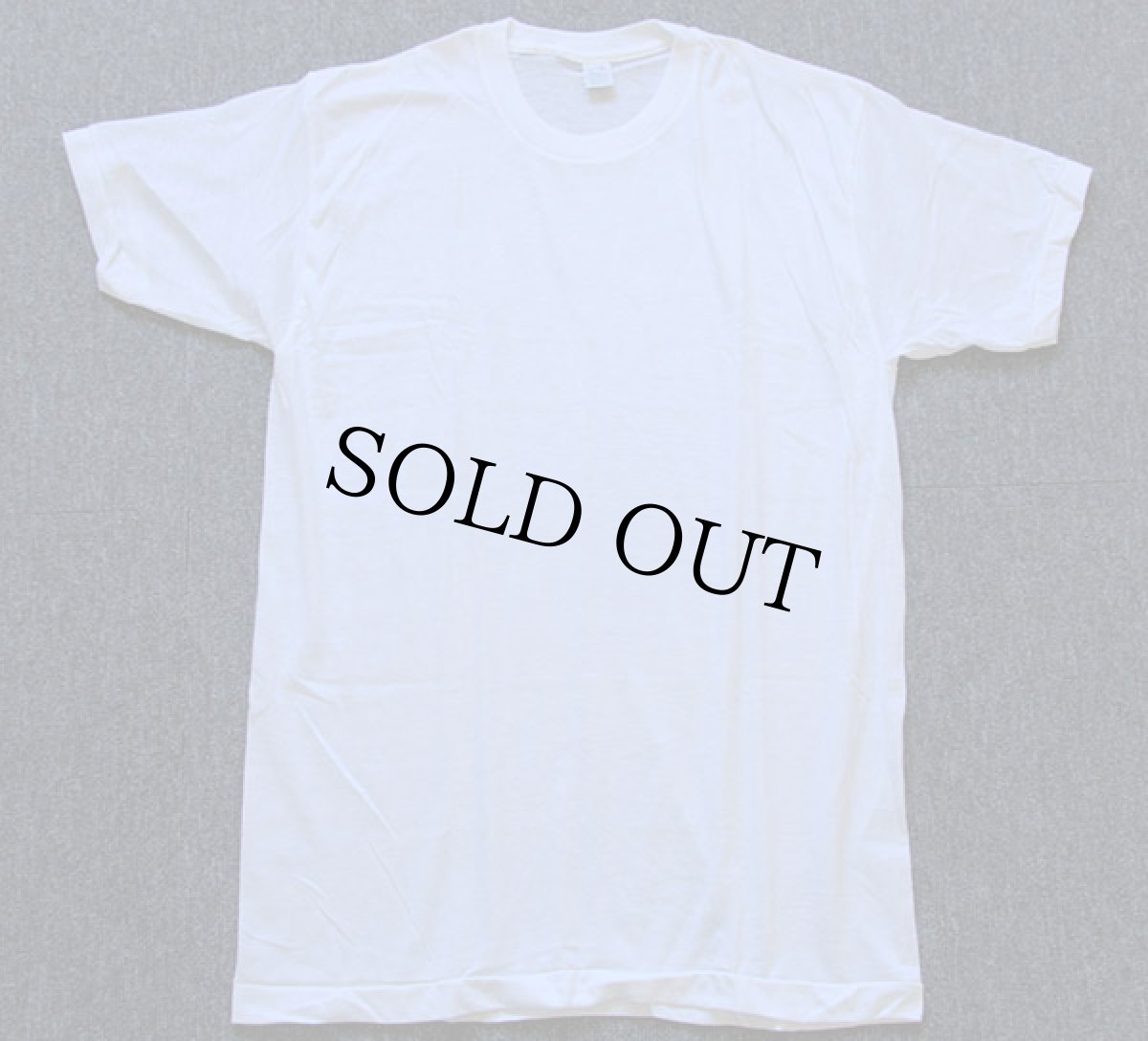 画像2: デッドストック★70s Hansom 無地 Tシャツ 白 L (2)