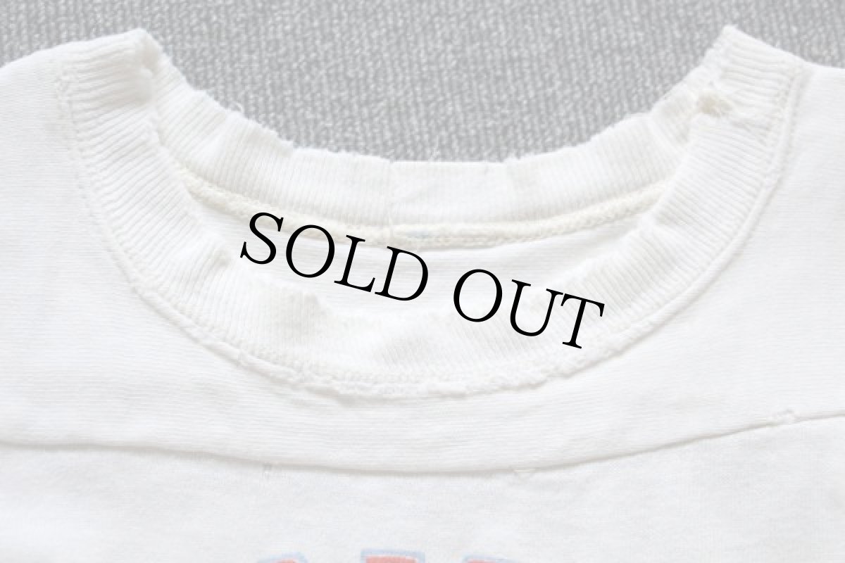 画像6: 90s USA製 Championチャンピオン NFL DENVER BRONCOS フットボールTシャツ ボロ ペンキ飛び 白 XL (6)