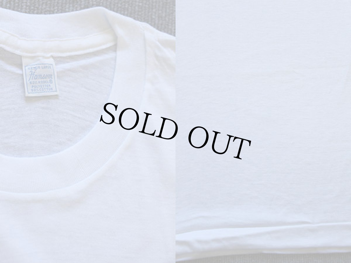 画像3: デッドストック★70s Hansom 無地 Tシャツ 白 L (3)