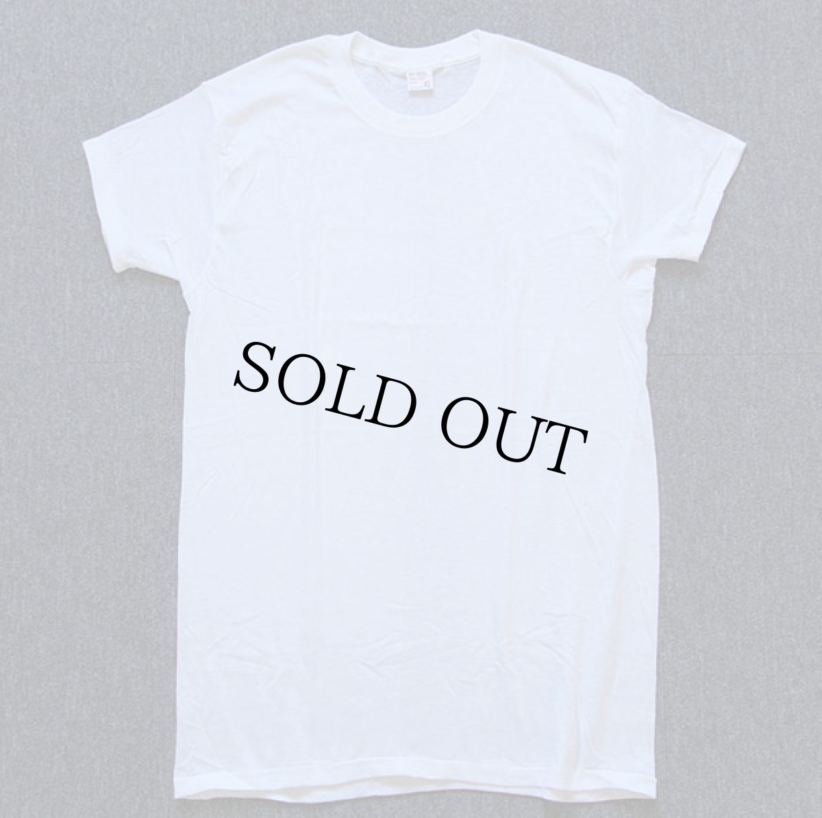 画像2: デッドストック★70s JCPenney 無地 コットンTシャツ 白 42 (2)