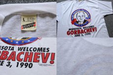 画像4: デッドストック★90s USA製 GORBACHEV!ゴルバチョフ Tシャツ 白 L (4)