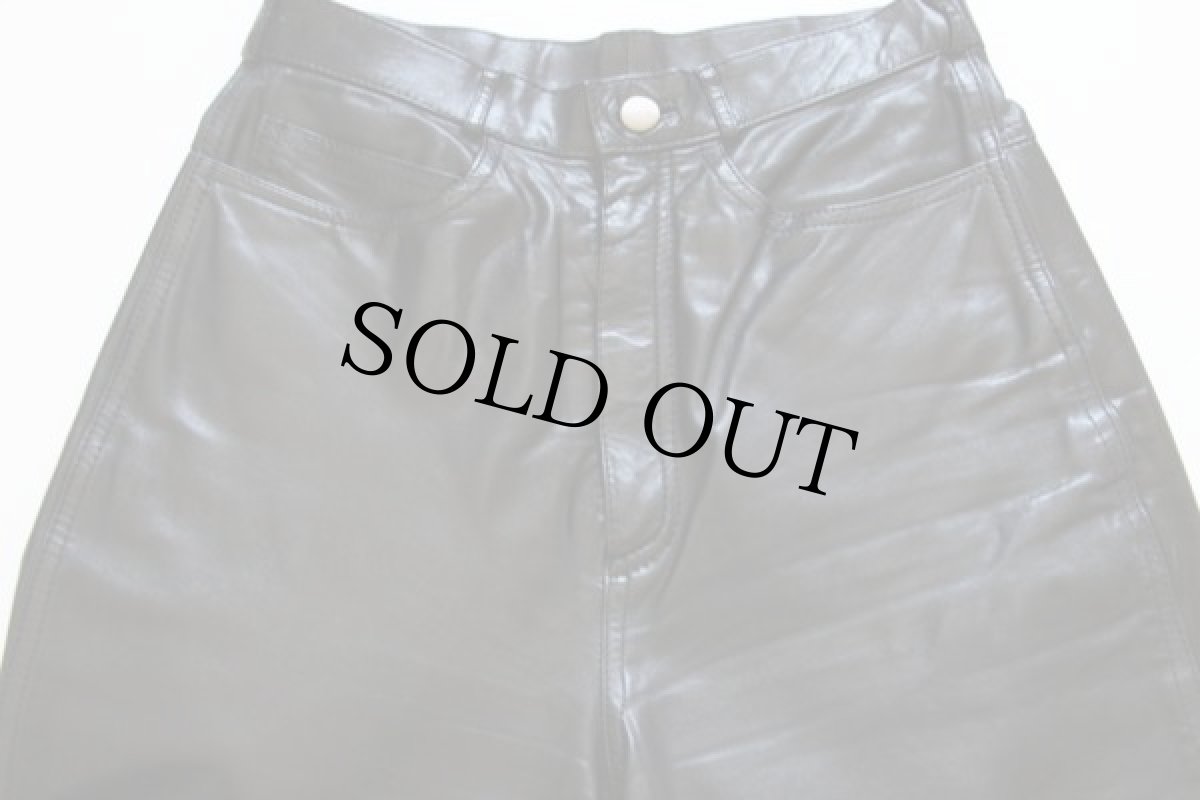 画像2: 80s Berman's レザーパンツ 黒 6 (2)