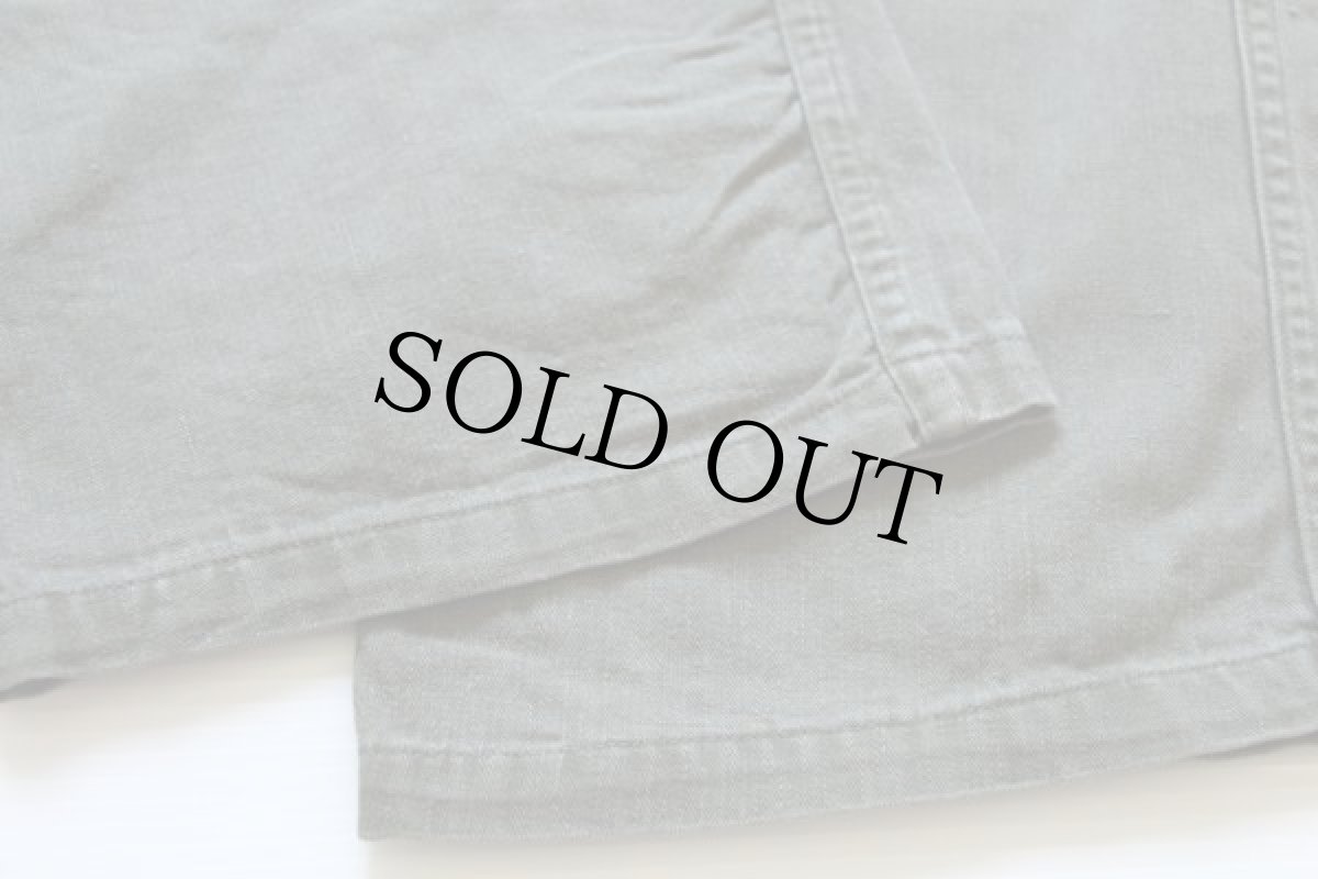 画像6: 40s 米軍 U.S.ARMY M-43 HBT ヘリンボーンツイル カーゴパンツ w32 L33 (6)