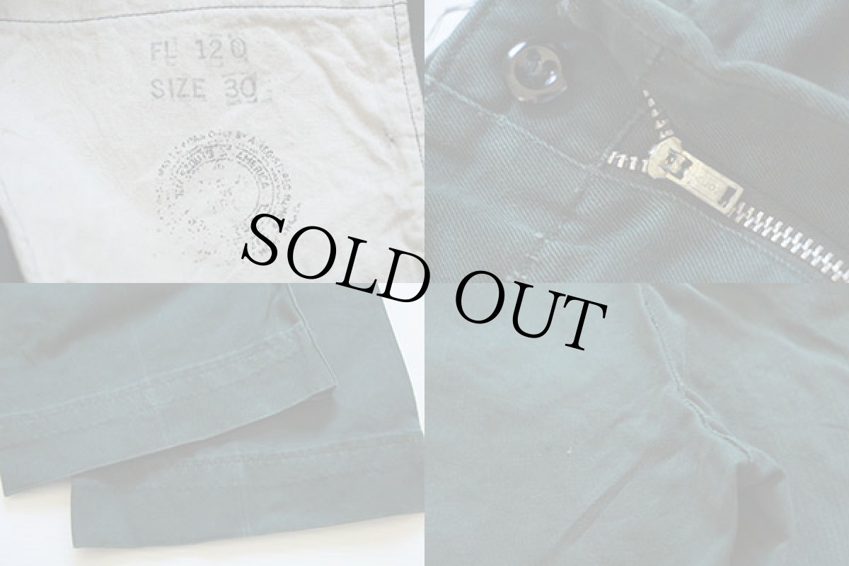 画像3: 60s BSA ボーイスカウト コットンツイル パンツ 深緑 30 (3)