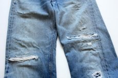 画像8: 70s USA製 Levi'sリーバイス 501 シングル 66前期 デニムパンツ ボロ w33 (8)