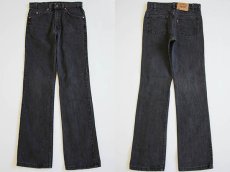 画像1: 90s USA製 Levi'sリーバイス 517 ブラック デニムパンツ w32★ブーツカット  (1)