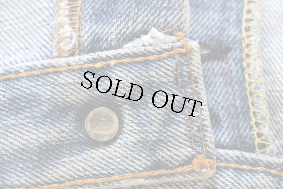 画像6: 70s USA製 Levi'sリーバイス 501 シングル 66前期 デニムパンツ ボロ W33 (6)