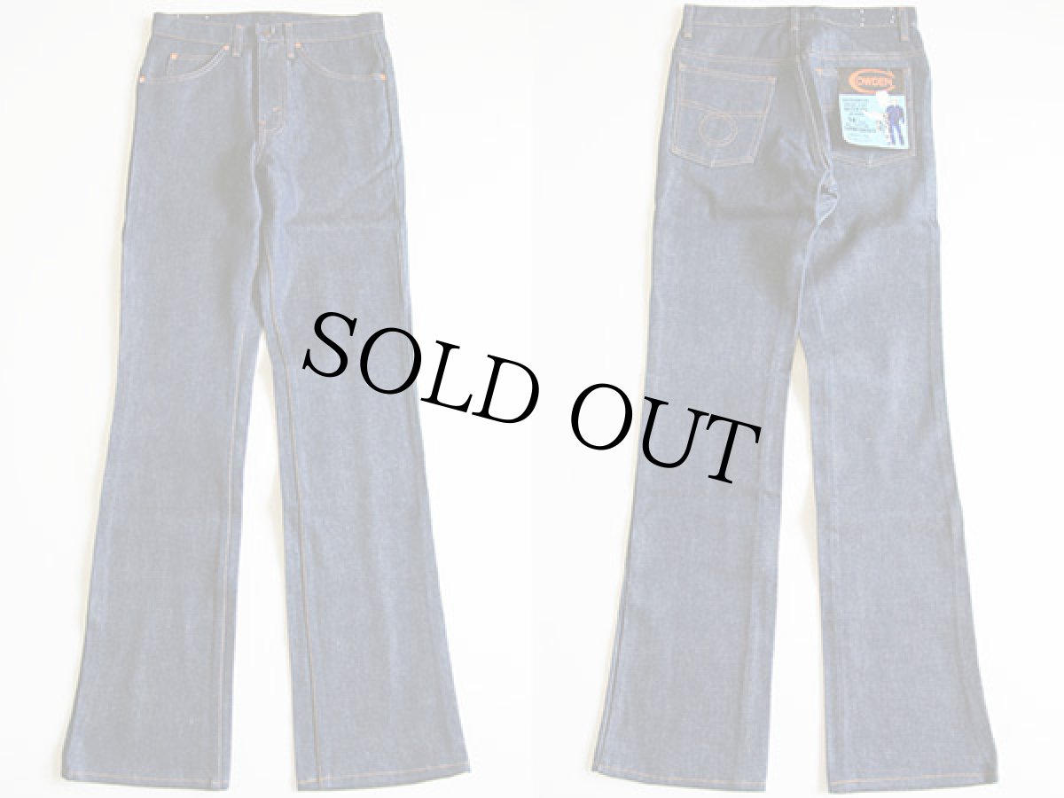 画像2: デッドストック★70s COWDEN ブーツカット デニムパンツ (2)