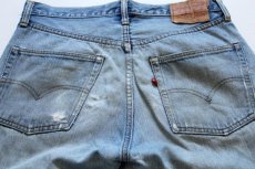 画像3: 70s USA製 Levi'sリーバイス 501 シングル 66前期 デニムパンツ ボロ w33 (3)