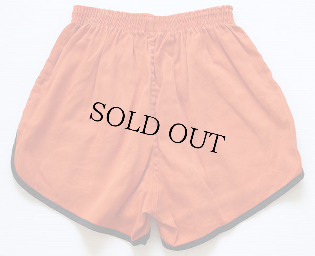 画像2: 70s USA製 Championチャンピオン インディアンヘッド コットン トレーニングショーツ オレンジ L (2)