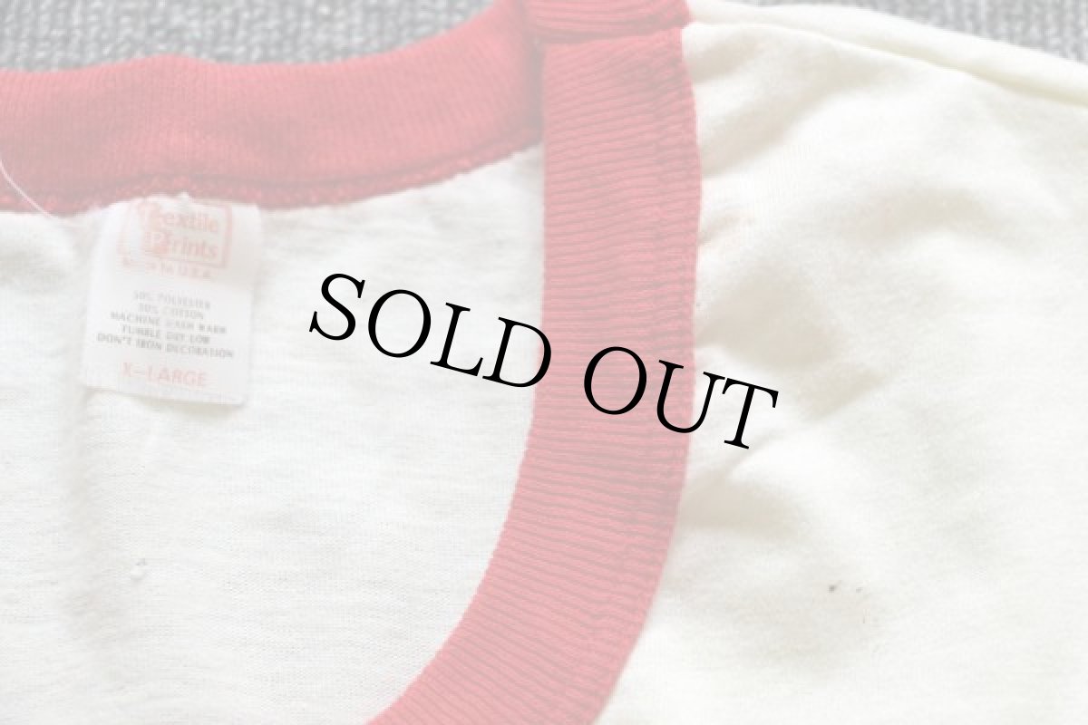 画像3: 70s USA製 BSA ボーイスカウト Philmont 染み込みプリント リンガーTシャツ XL (3)