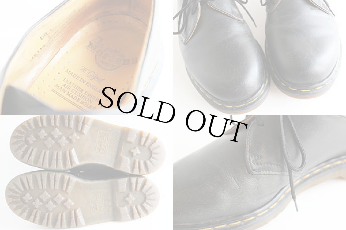 画像3: 英国製 DR.MARTENSドクターマーチン 3ホール レザーシューズ 黒 UK8 (3)