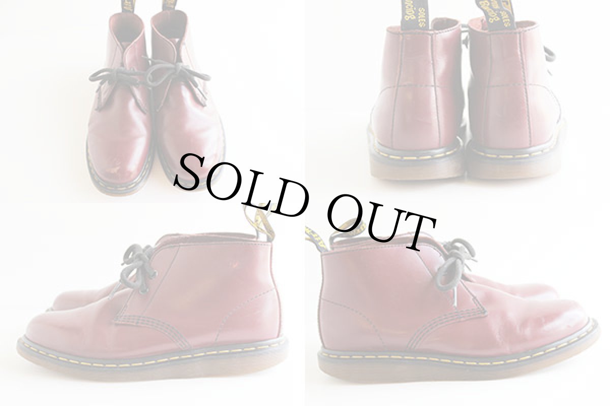 画像2: DR.MARTENSドクターマーチン チャッカブーツ チェリーレッド UK8 (2)