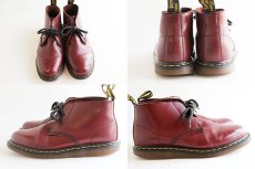 画像2: DR.MARTENSドクターマーチン チャッカブーツ チェリーレッド UK8 (2)